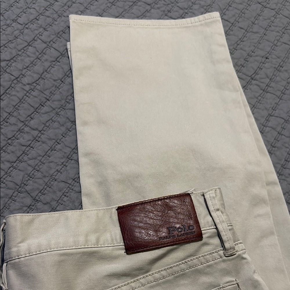 Polo by Ralph Lauren Cream Chino Pants - Picture 5 of 9